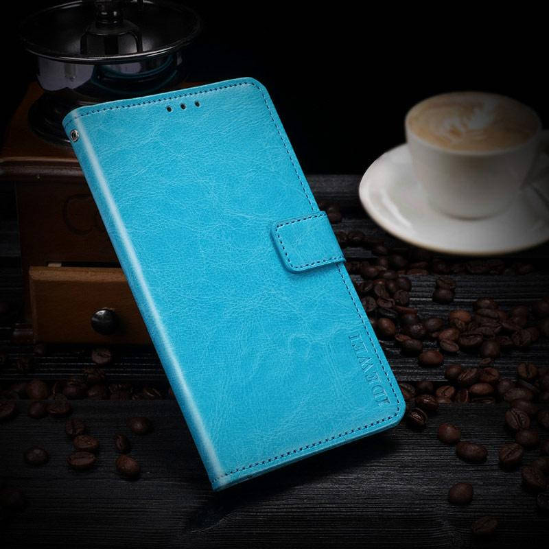 

Чехол книжка Idewei для Samsung A6 2018 Бирюзовый