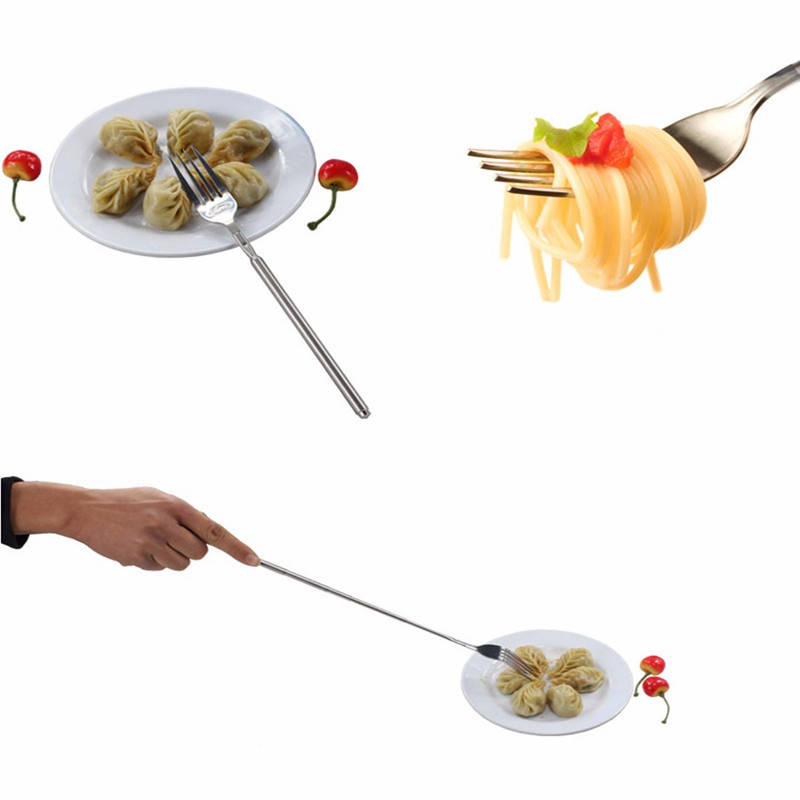 

Телескопическая раскладная вилка с удлиняющейся ручкой! Вариант для большого стола!