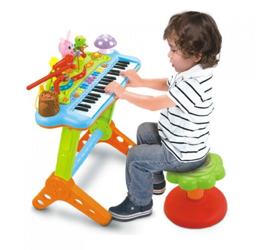 

Музыкальная игрушка Детский синтезатор Hola Toys со стульчиком