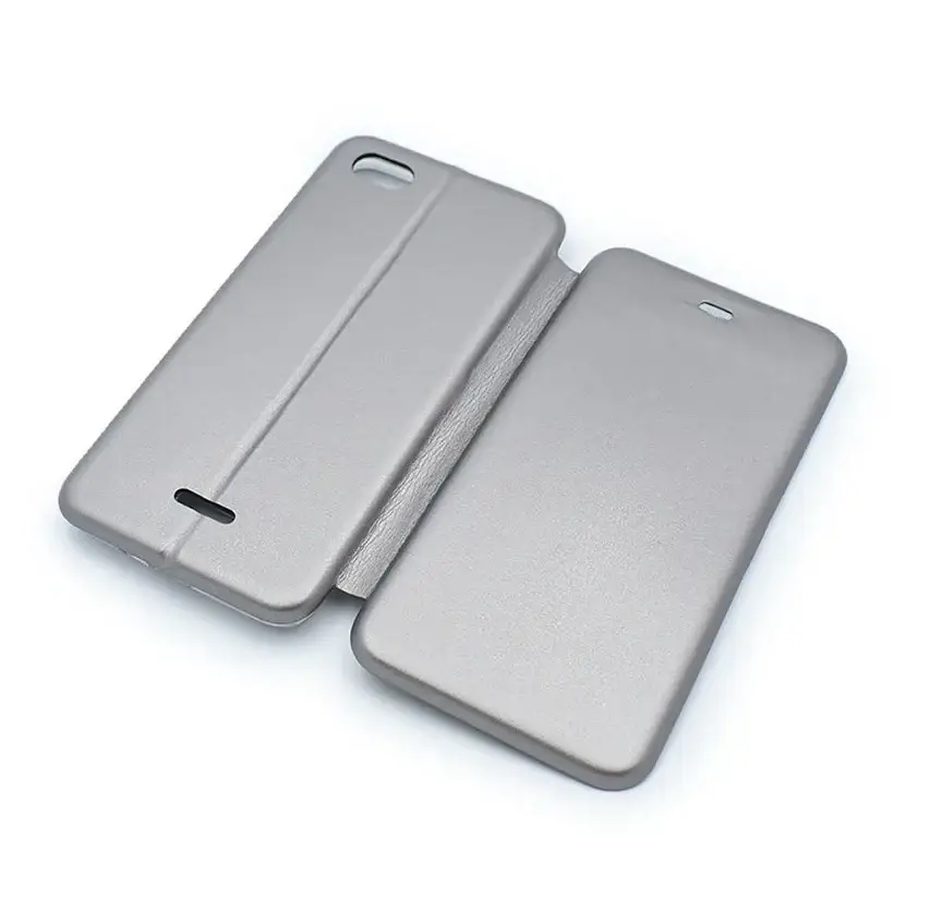 

Чехол книжка для телефона Redmi 6a серый \ Чехол книжка для телефона Редми 6а (магнитная есть отдел для карты)