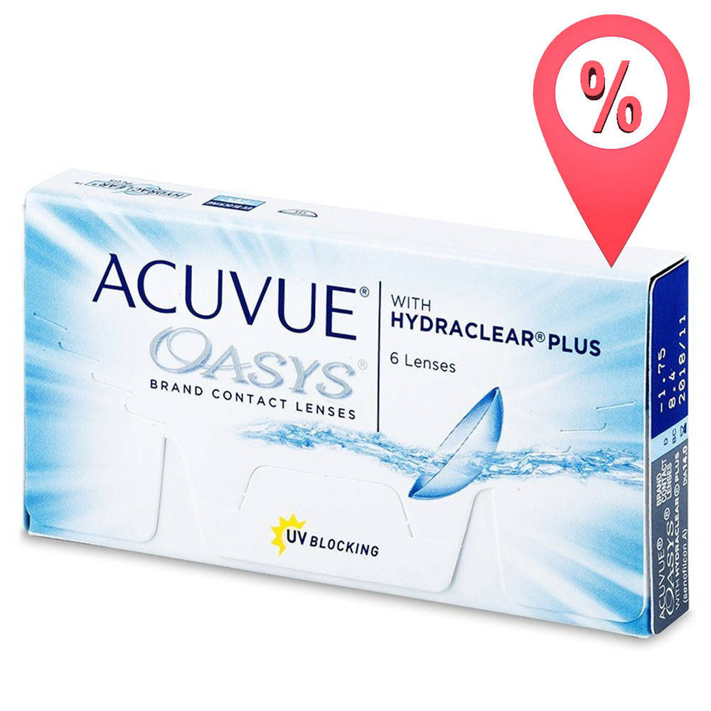 

Контактные линзы Acuvue Oasys with Hydraclear Plus 6 шт