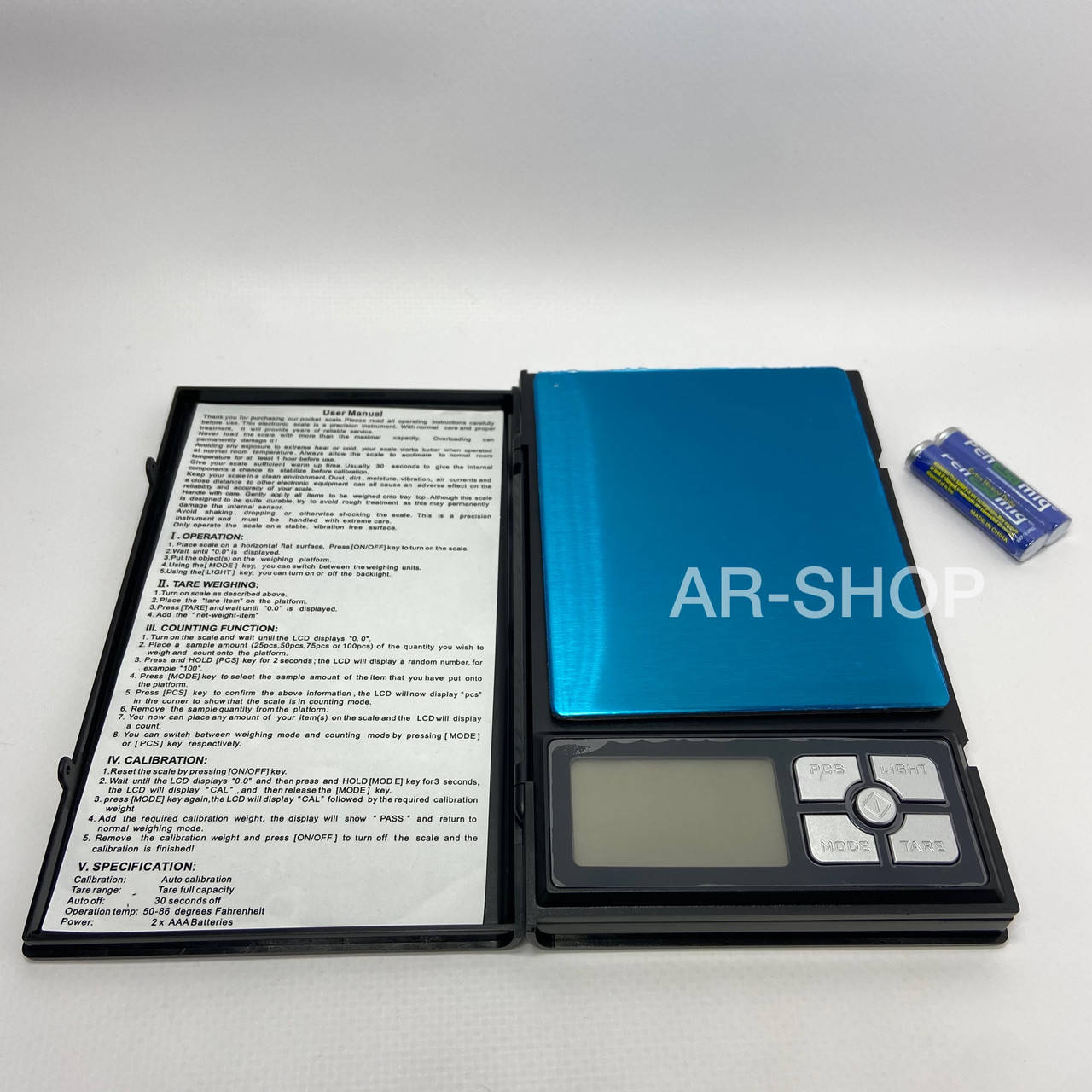 

Карманные ювелирные электронные весы NOTEBOOK до 600 гр/ 0.01 деление