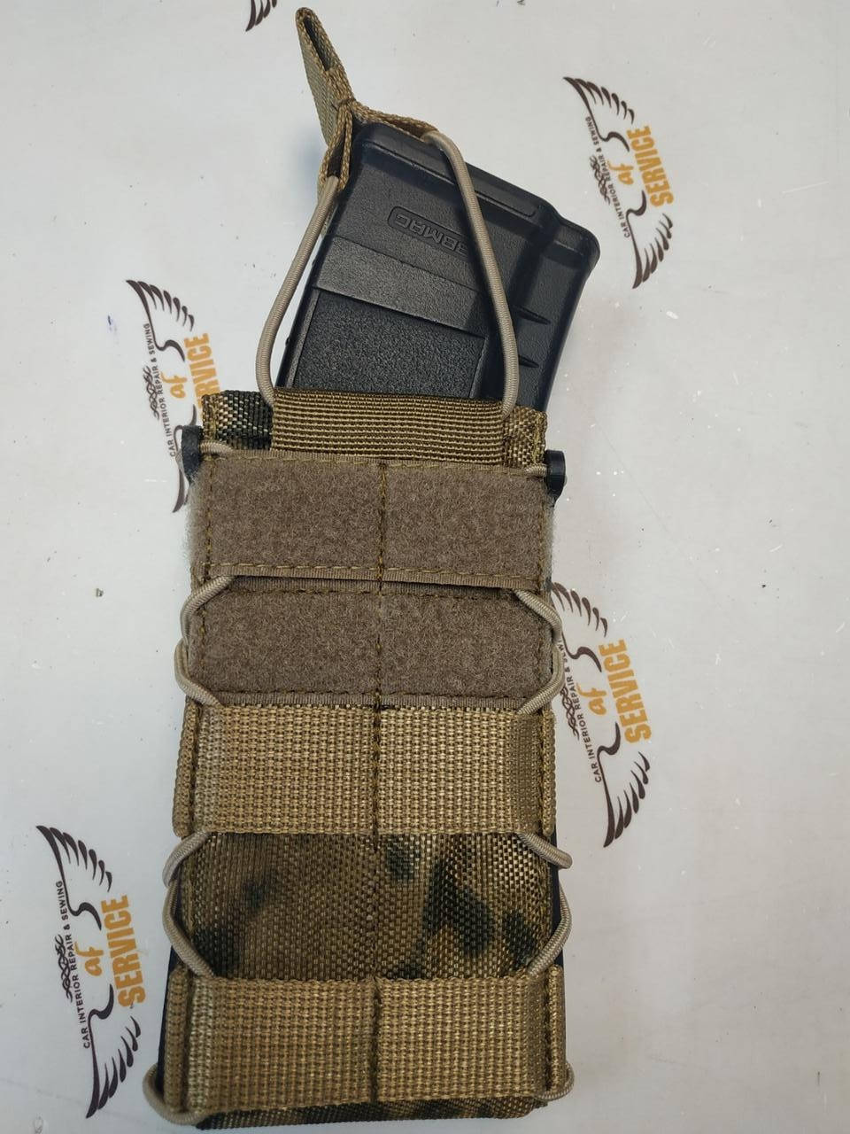 

Подсумок для АК с пластиковыми боковинами. Cordura 1100D. Мультикам., Черный