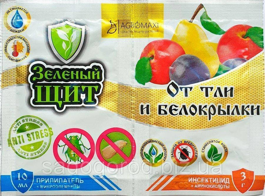 

Зелений щит від попелиці та білокрилки 3 г + Прилипач 10 мл Агромаксі
