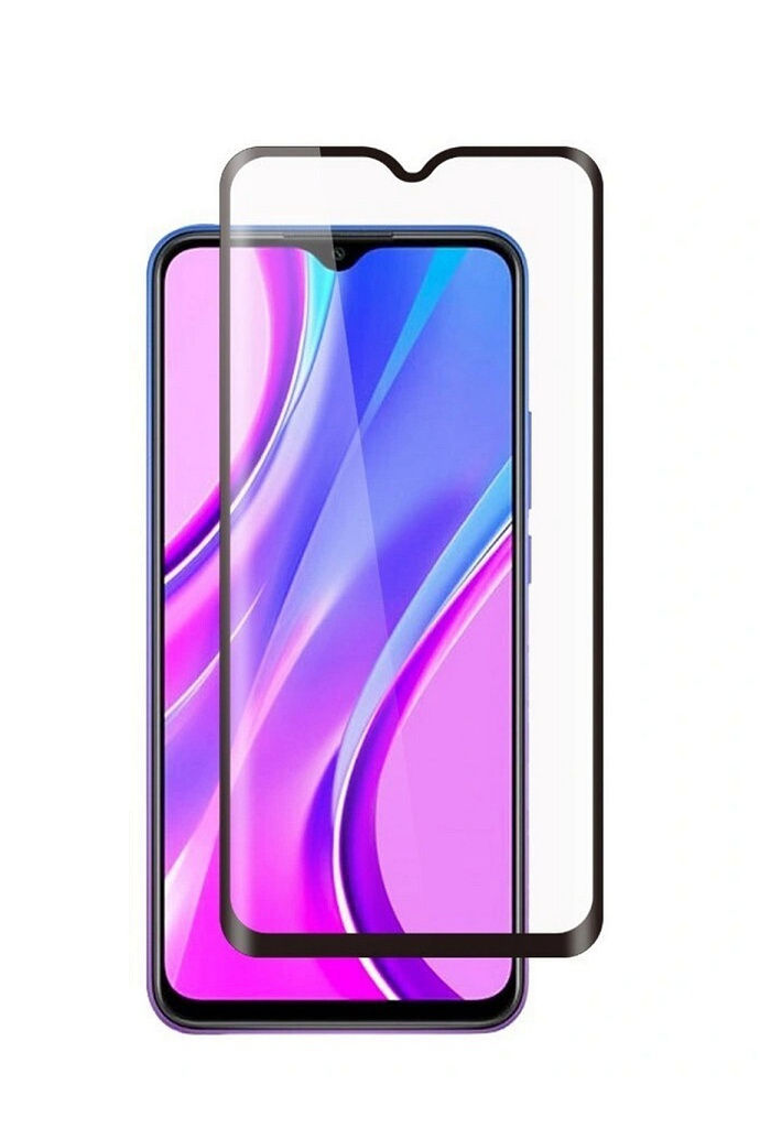 

3D защитное стекло для телефона Redmi 9A / стекло защитное на редми 9а / стекло защитное full glue, Черный