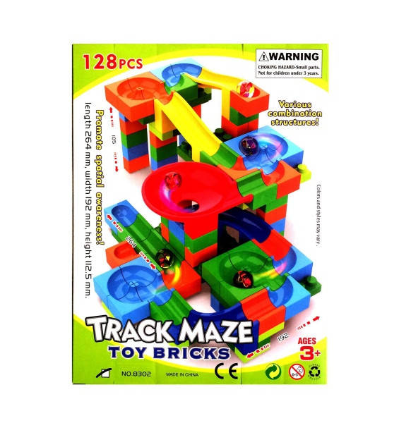 

Конструктор лабиринт с шариками, 128 дет. (8302), Maya Toys