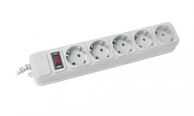 

Мережевий фільтр Maxxter SPM5-G-10G 3 м 5 розеток White