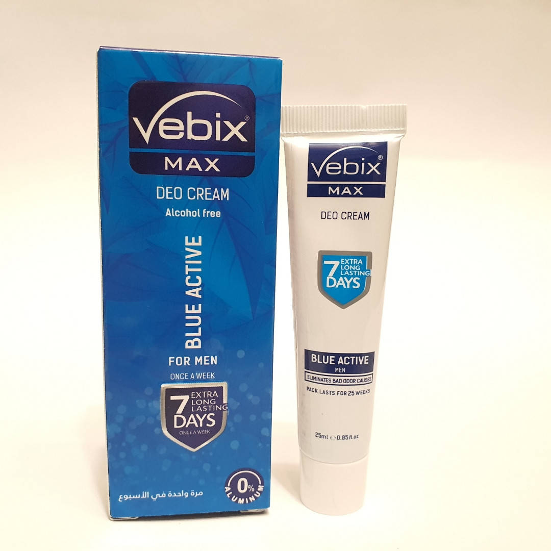 

Средство от пота VEBIX Max Deo Cream Blue Active For Men 7 Days