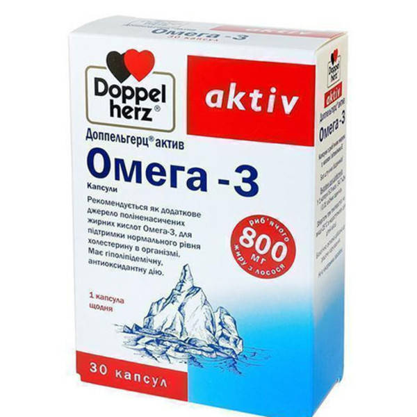 

Доппельгерц вітаміни Омега-3 капсули №30