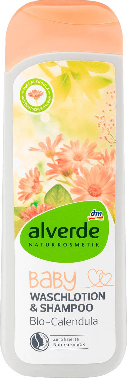 

Детский лосьон и шампунь Органическая календула alverde, 250 ml (Германия)