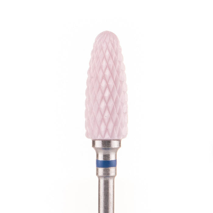 

Фреза керамическая Nail Drill для снятия гель-лака (Кукуруза) - 610 362 розовая (синяя насечка)