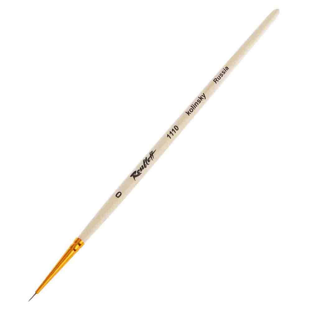 

Кисточка «Roubloff» 1110 Колонок круглая №0 короткая ручка рыжий ворс