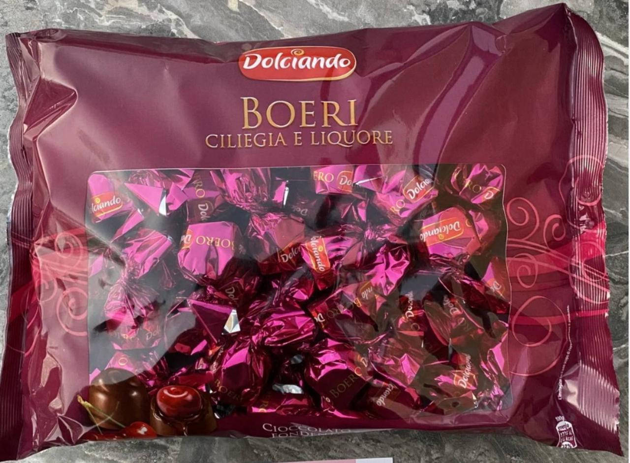 

Шоколадные конфеты вишня в черном шоколаде с ликером Dolciando Boeri вишня 1 кг