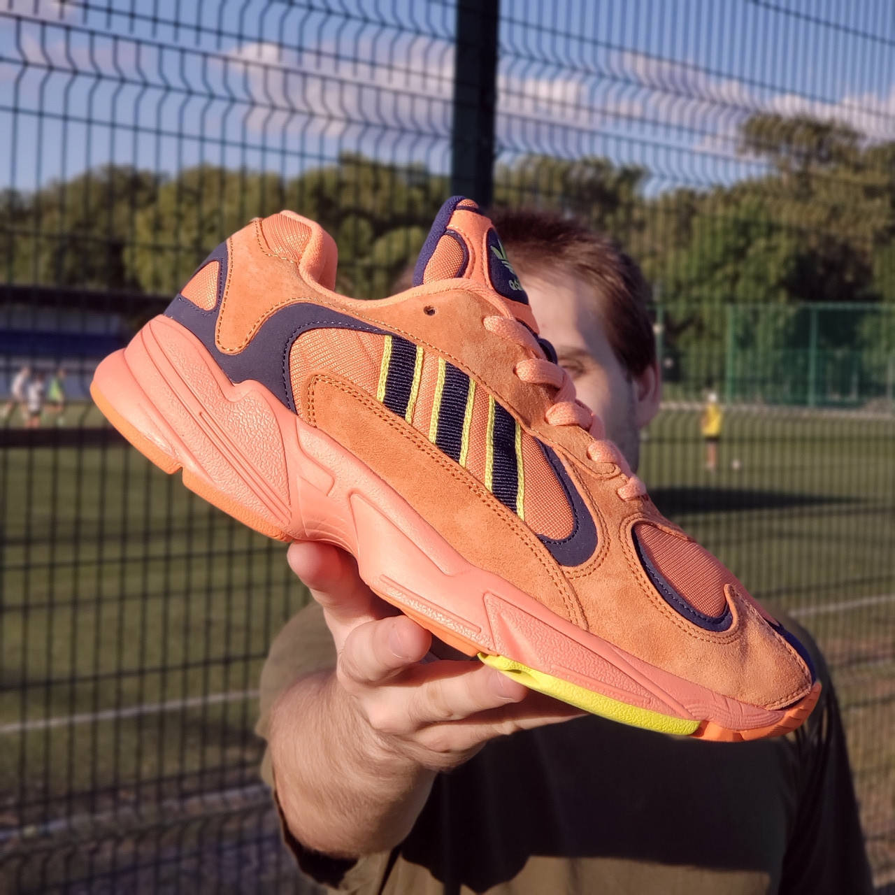 

Мужские кроссовки Adidas Yung-1 Hi-Res Orange Адидас Янг 1, Оранжевый