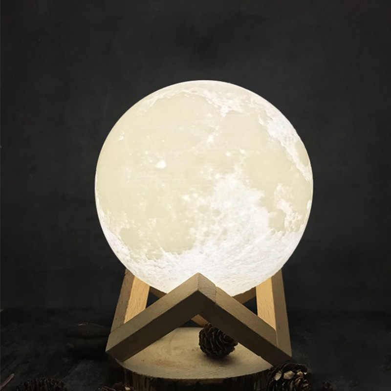 

Светильник Луна 3D Moon Light диаметр сенсорный 5 режимов, Ночник