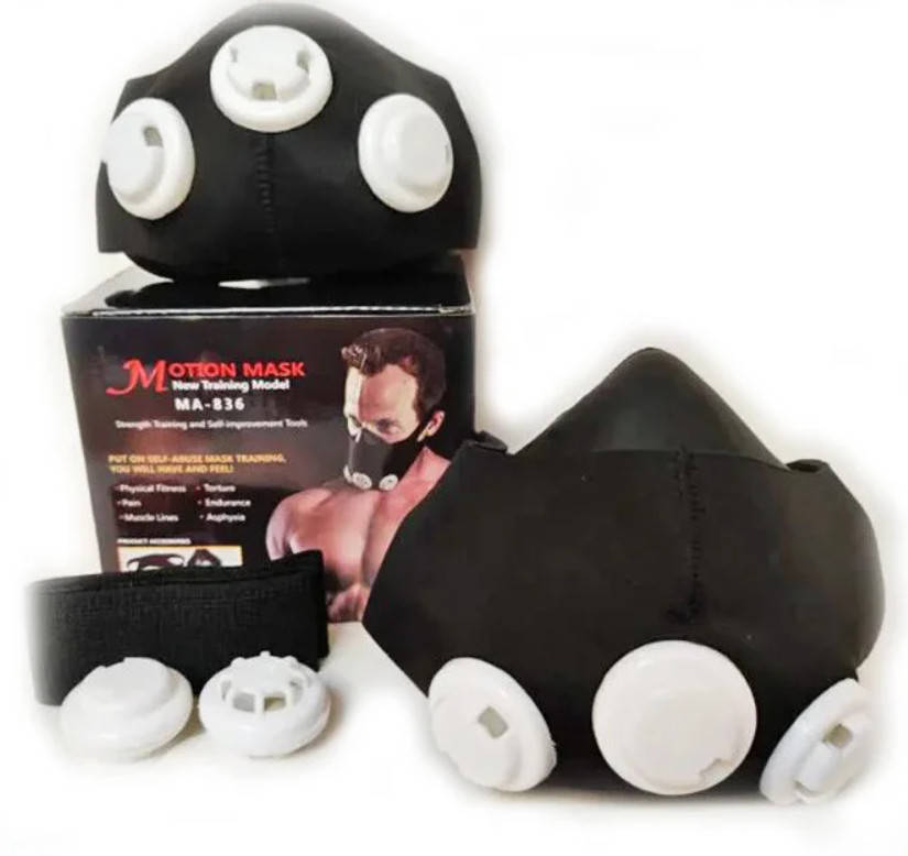 

Тренажер дыхательный ограничитель дыхания Elevation Training Mask 836 размер M 130348