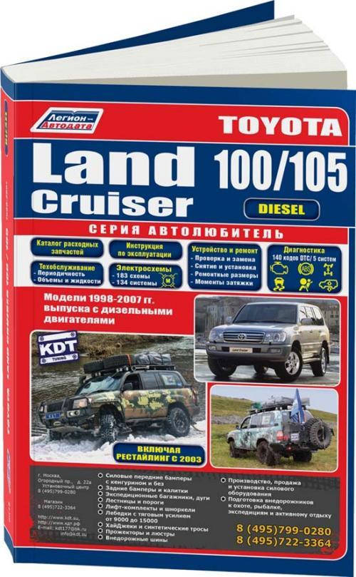 

TOYOTA LAND CRUISER 100/105 diesel Модели 1998-2007гг. Серия АВТОЛЮБИТЕЛЬ.