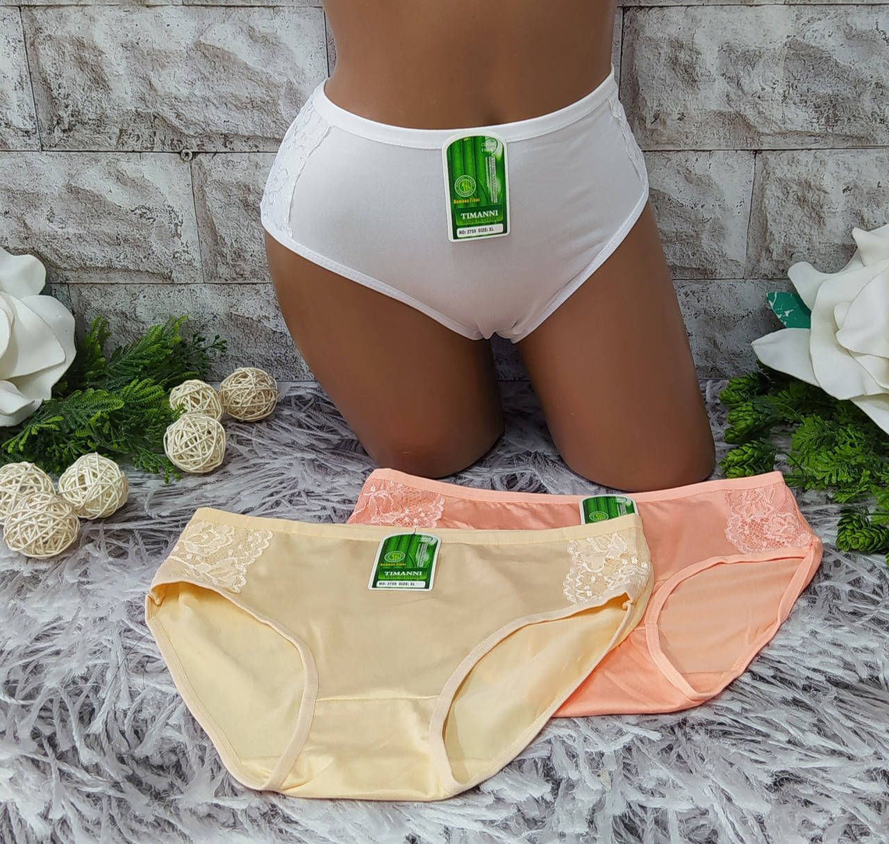 

Трусы женские 2ХL 52-54 бамбук Timanni SК-2759, Разные цвета