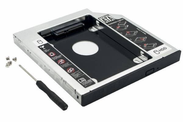 

Карман-адаптер для ноутбука Elements HDD/SSD 2.5" SATAIII 9.5 в отсек CD (EM-HDSD95)