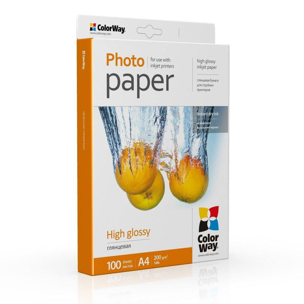

Фотобумага глянец 200г/м, A4 (100 лист) PG200100A4 ColorWay