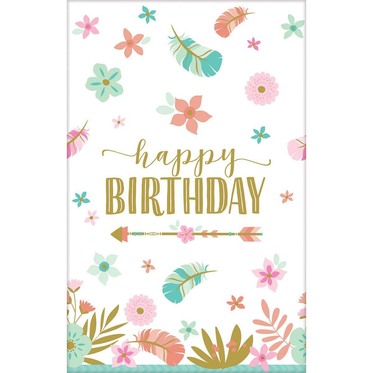 

Скатертина стиль "Бохо", 137*259 см, Скатерть "Happy birthday", Белый