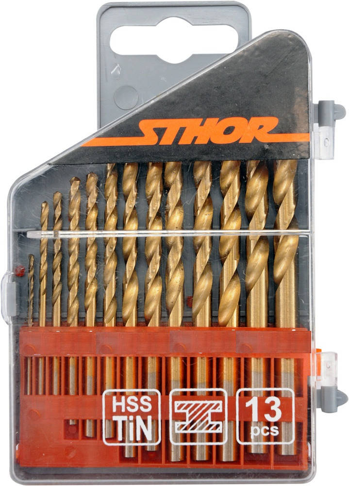 

Набор сверл по металлу HSS 2-8 мм 13 шт STHOR 22310