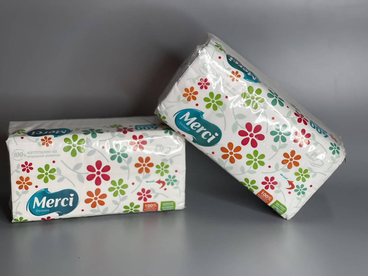 

Салфетки бумажные двухслойные белые "Мерси" (уп-400 шт) Белые салфетки, Белый