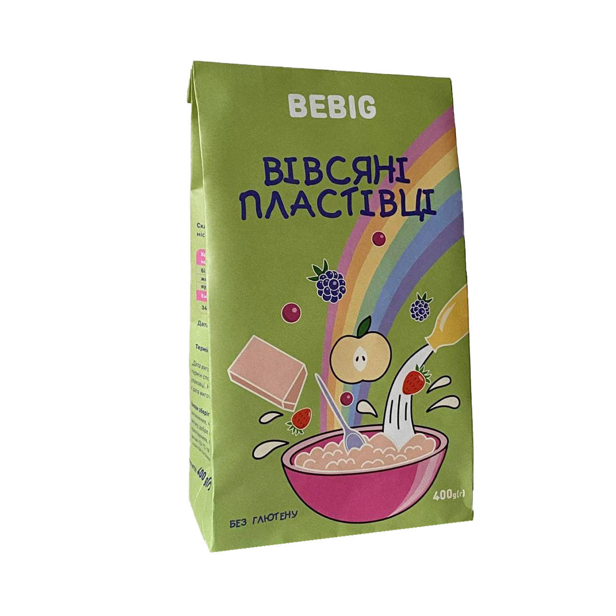 

Овсяные хлопья, БЕЗ ГЛЮТЕНА, 400 г