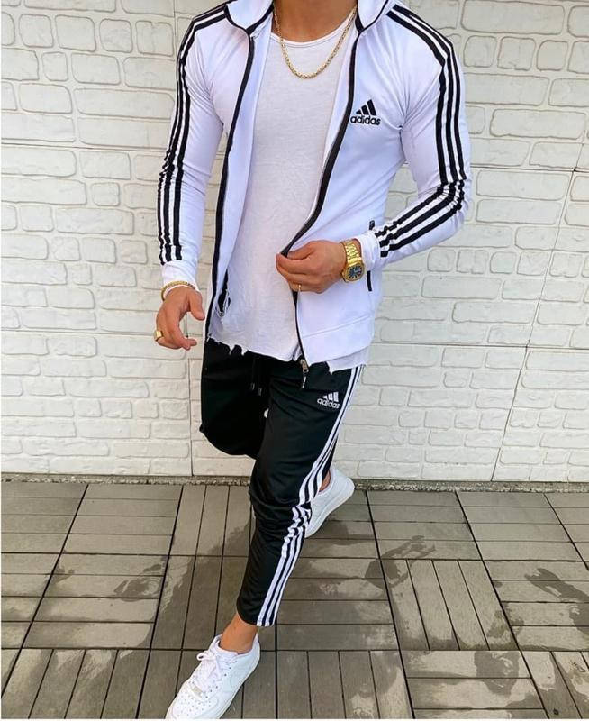 

Мужской спортивный костюм Adidas белый