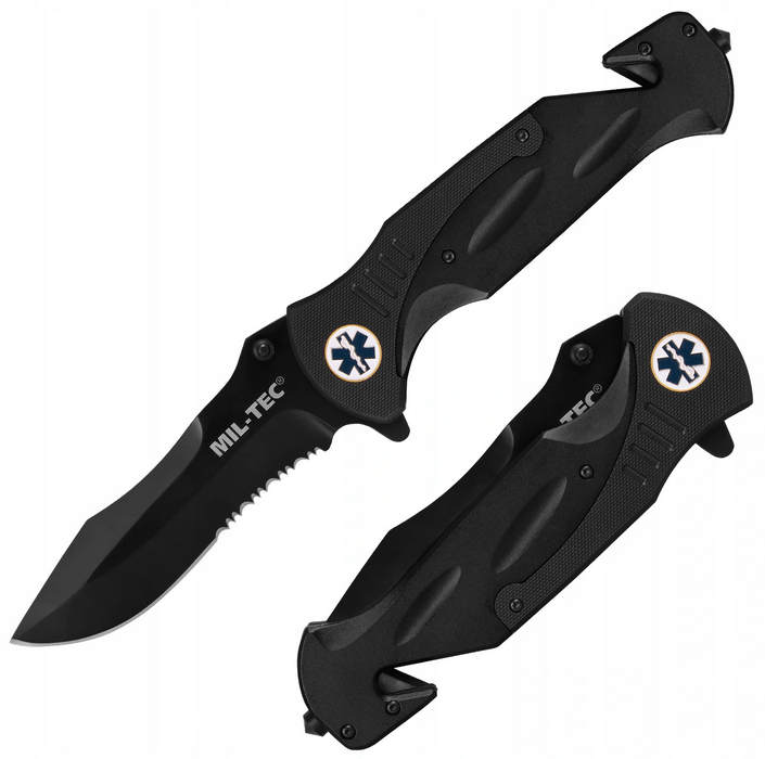 

Hож складной тактический медицинский MEDICAL POCKET KNIFE 440/G10 MIL-TEC, Черный