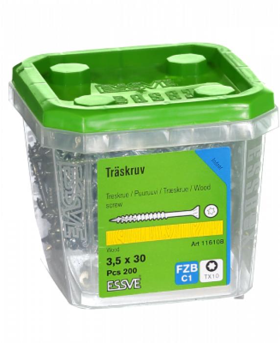 

Саморез Essve Essdrive 3,5x30 TX10 цинк С1 пак 200