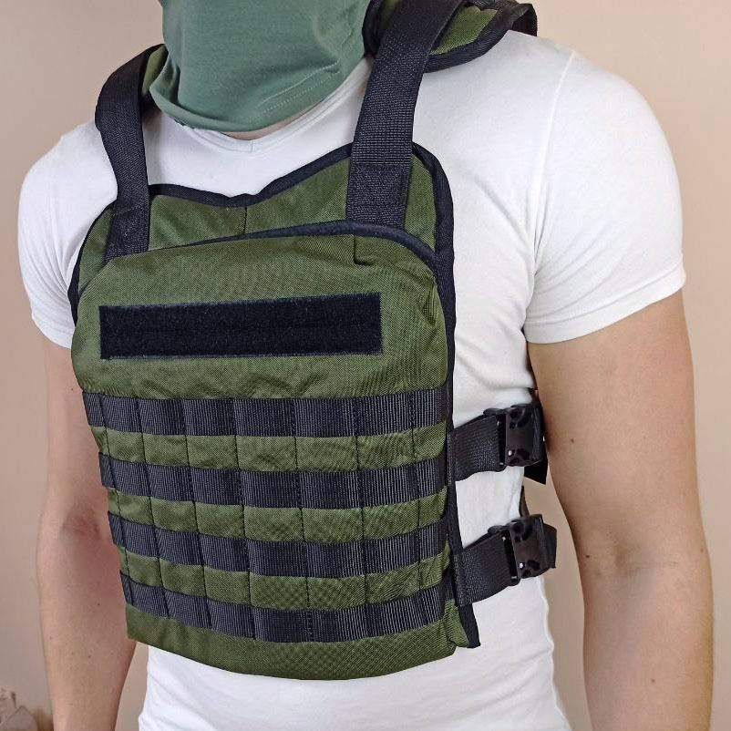 

Плитоноска жилет разгрузочный материал: cordura, система: molle, цвет: зеленый