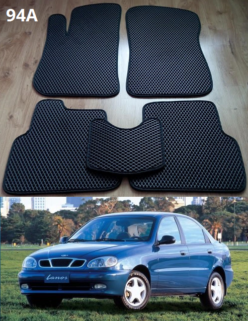 

Коврики ЕВА в салон Daewoo Lanos / Sens '98-, Черный