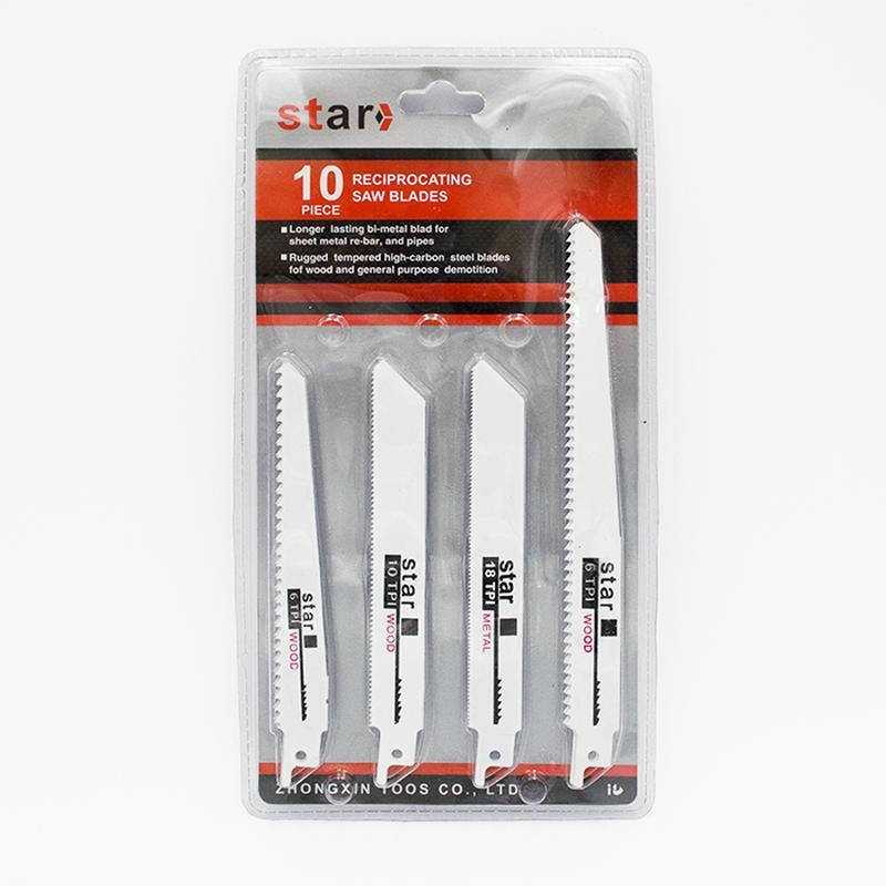 

Набор пильных полотен для сабельной пилы 10 шт