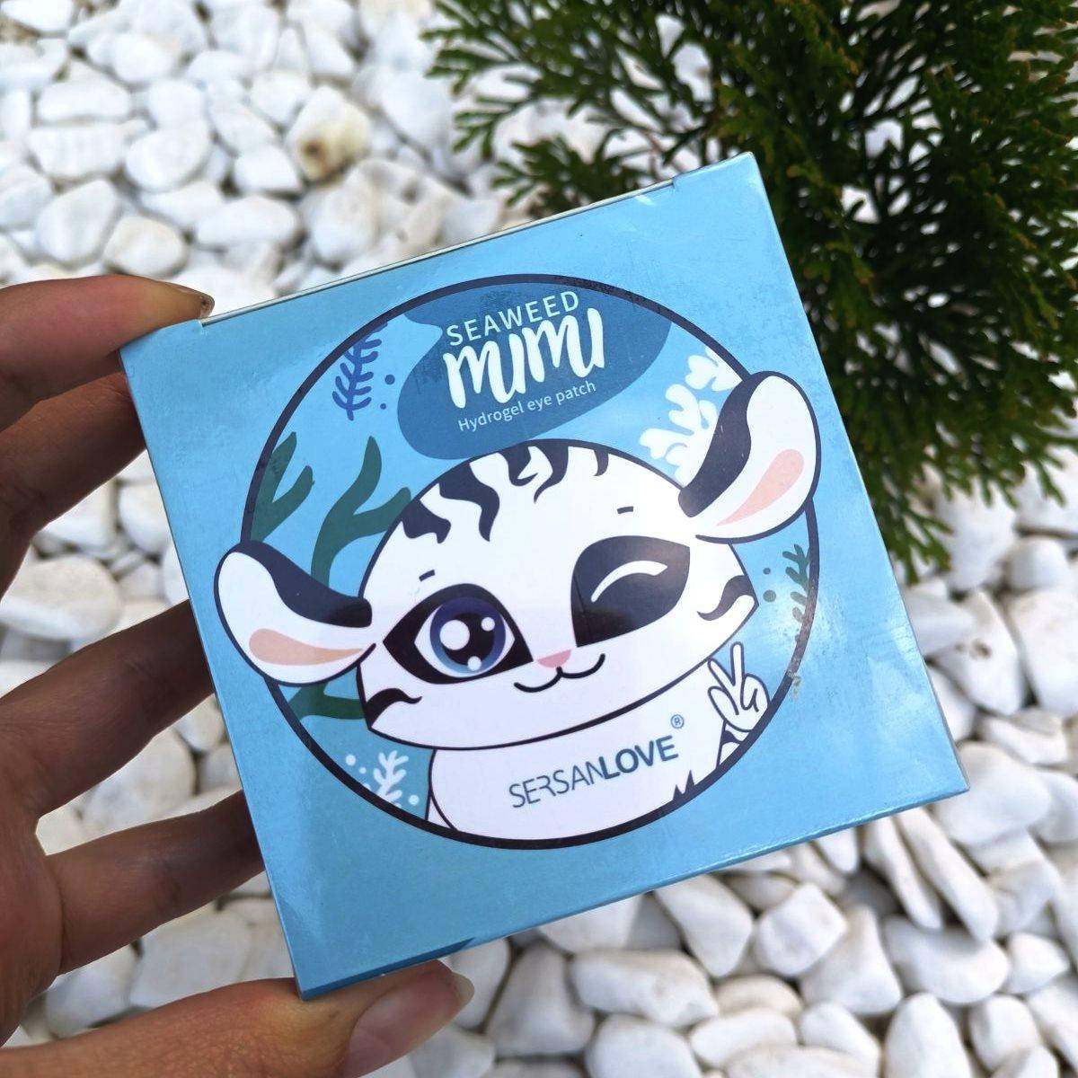 

Голубые освежающие патчи Mimi Seaweed eye mask Sersanlove, 60 шт
