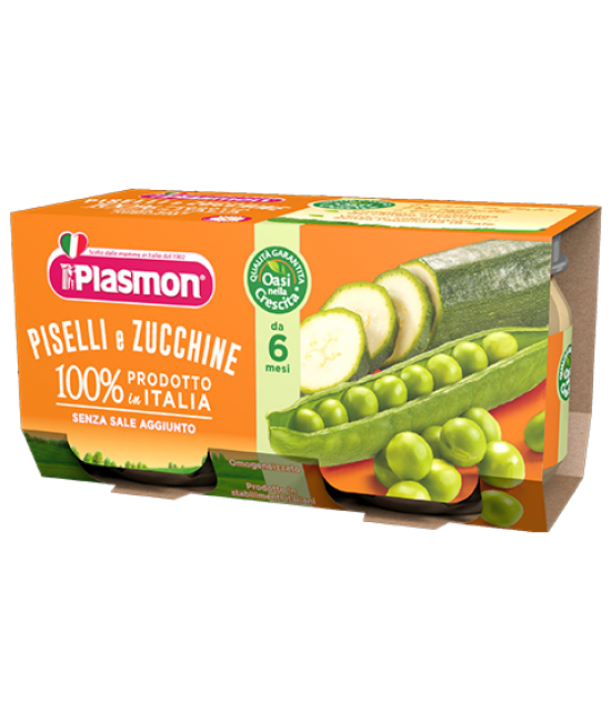 

Пюре Plasmon Piselli e zucchine 2х80гр