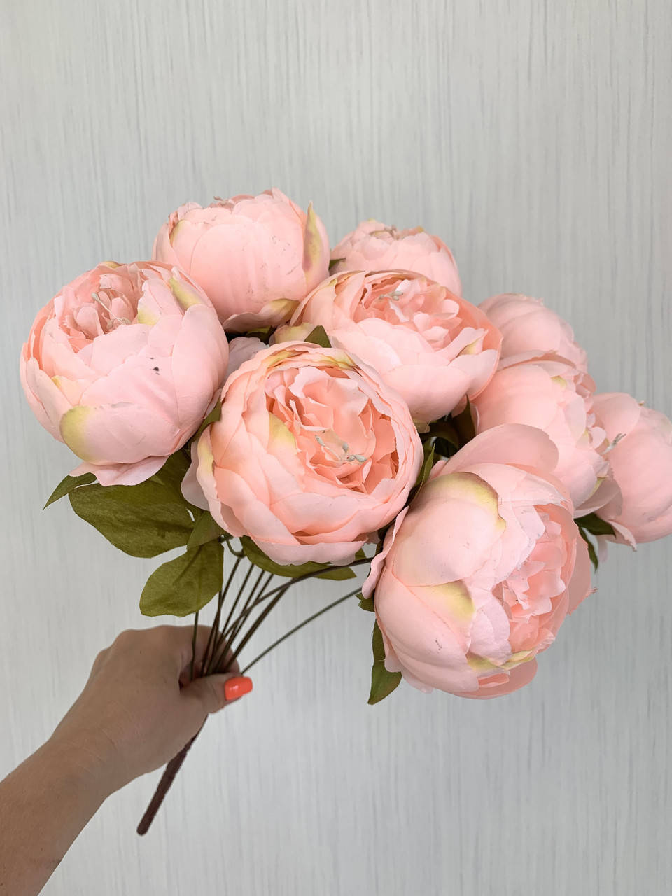 

Искусственный пион ( персиковый 50 см )