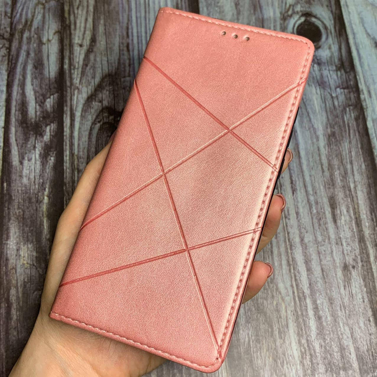 

Чехол книга для Xiaomi Redmi Note 8T кожа с подставкой магнитом карманом книжка на сяоми нот 8т розовая STR, Розовый