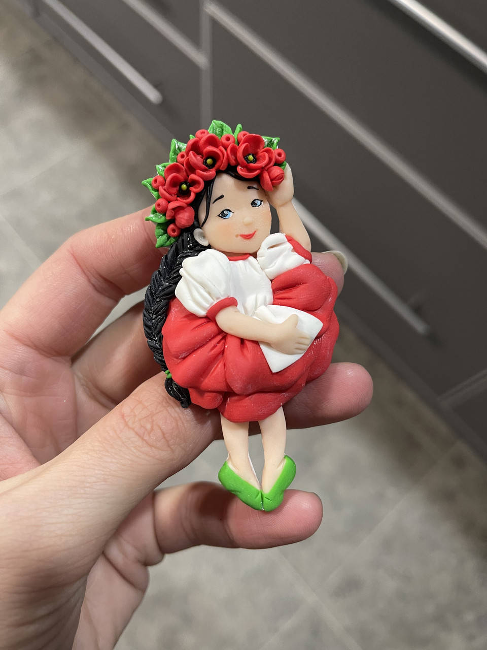 

Авторский силиконовый молд "Украиночка 2Д"