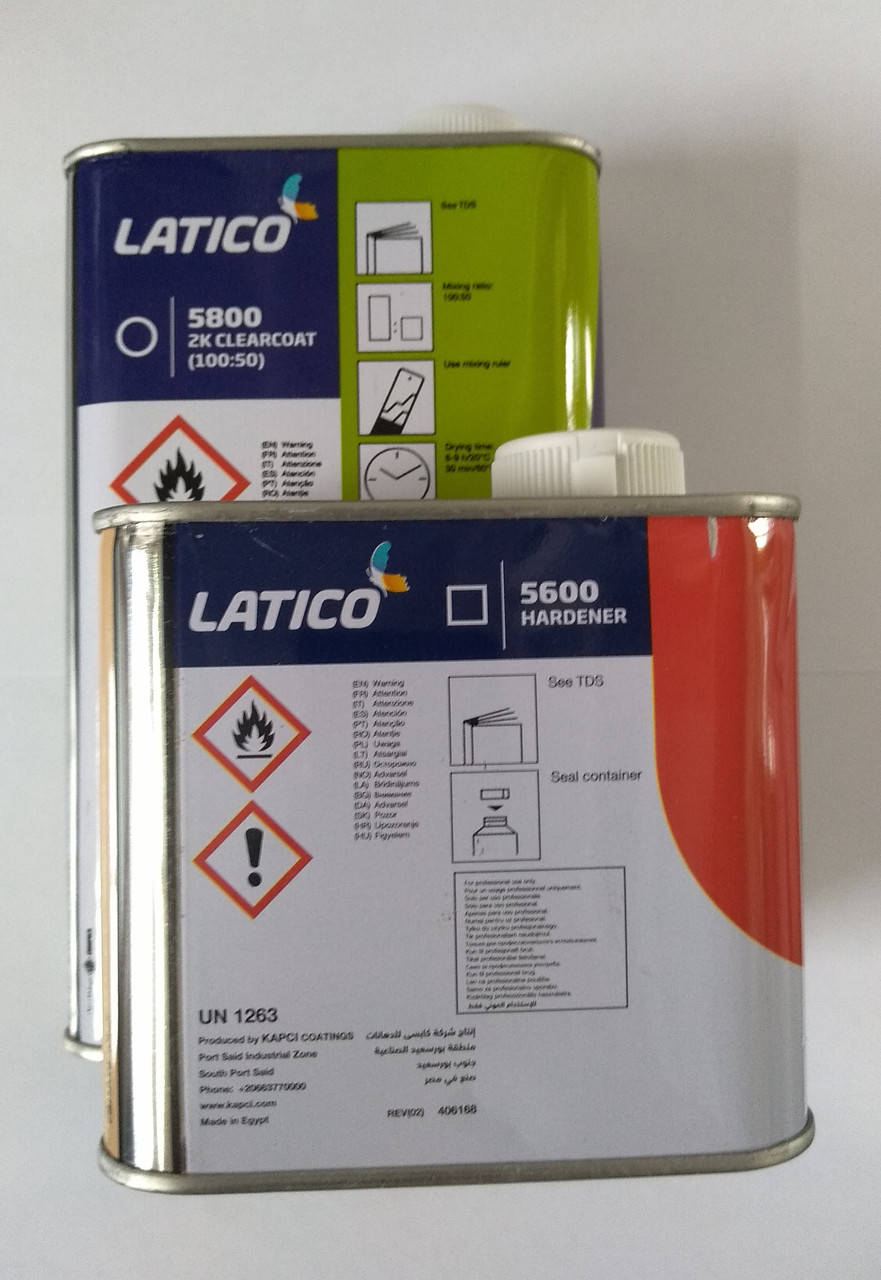 

Лак акриловый 2К Latico 5800 Clear Coat MS