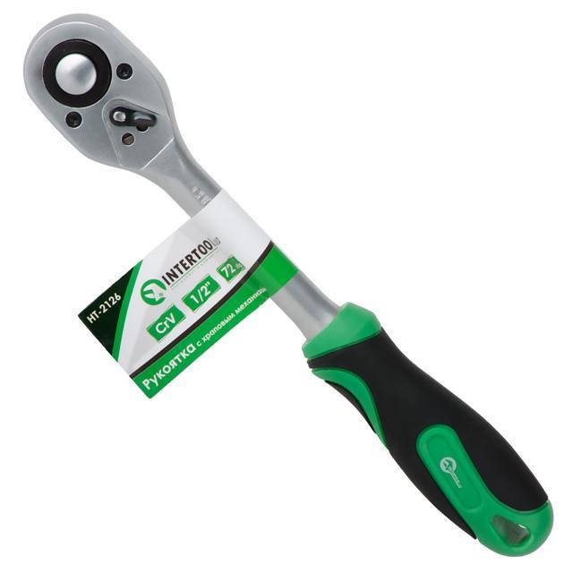 

Трещотка 1/2'' 72 зуба Intertool HT-2126