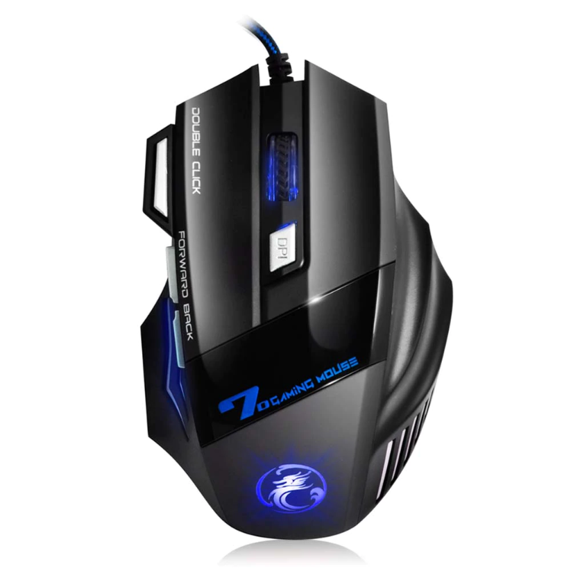 

Проводная игровая мышь IMice X7 5500DPI эргономичная с выступами тихая 7 кнопок