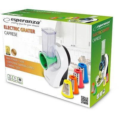 

УЦЕНКА! Овощерезка электрическая терка Esperanza EKM026 Caprese, Белый