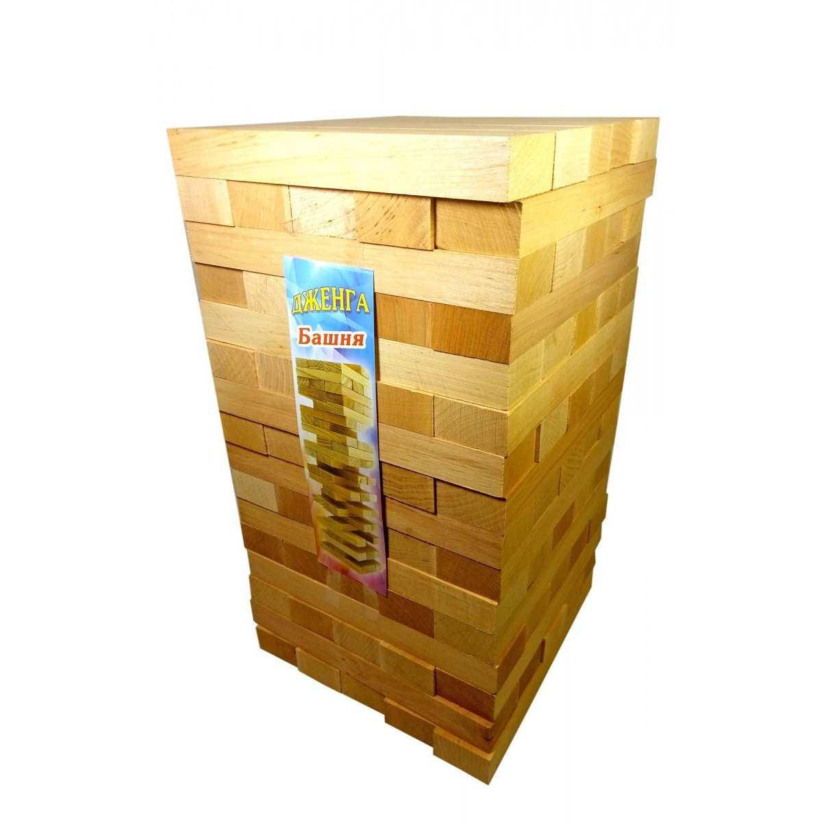 

Дженга массив дерева (21х21х38,5 см)(80 шт)