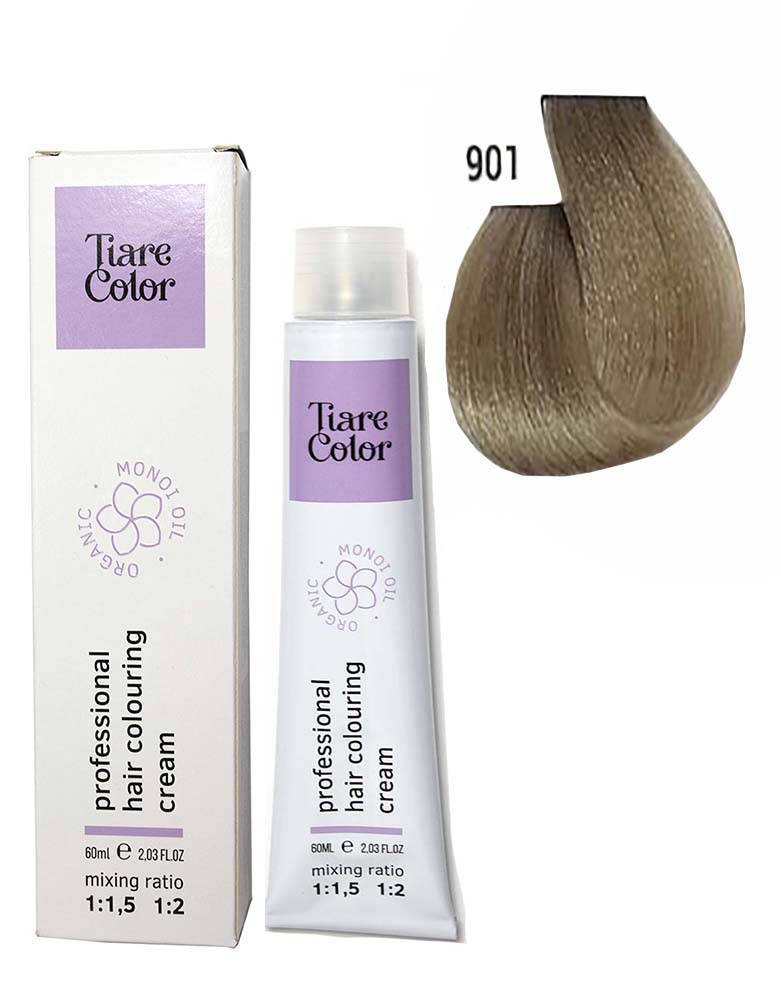 

Крем-фарба для волосся Tiare Color №901 Light ash blonde superlightner 60 мл (12577Gu)