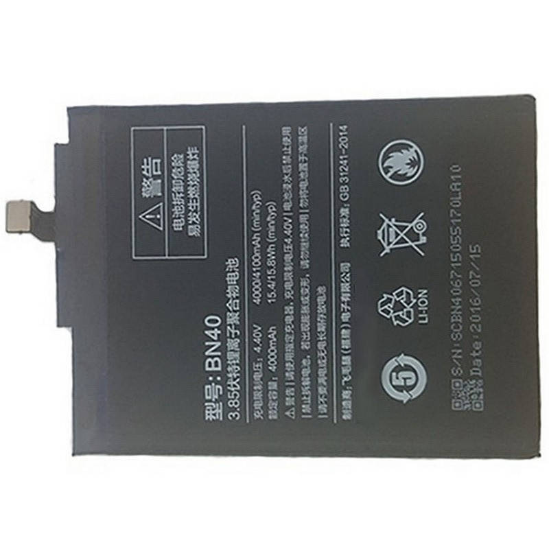 

BN40 Xiaomi Redmi 4 / Redmi 4 Prime аккумуляторная батарея качественная 4100mAh