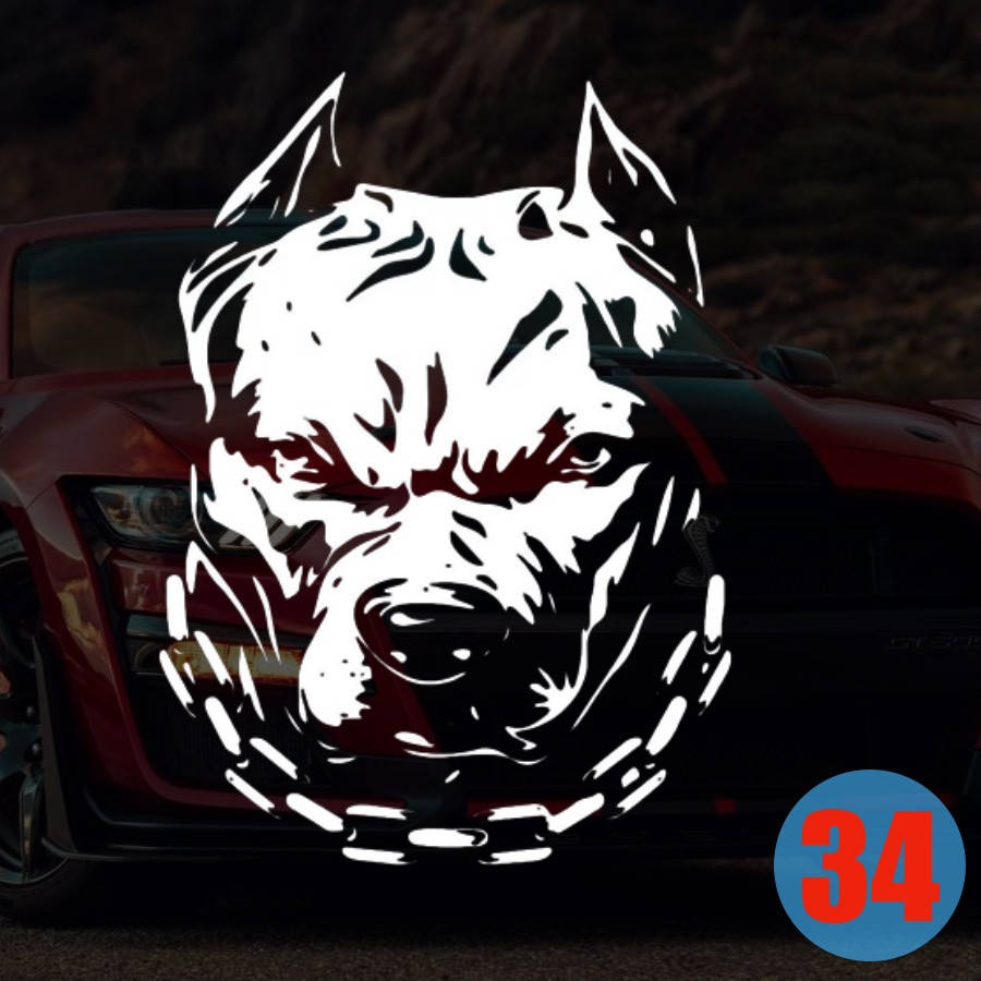 

Наклейка на Авто/Мото на Стекло/Кузов наклейка номер 34