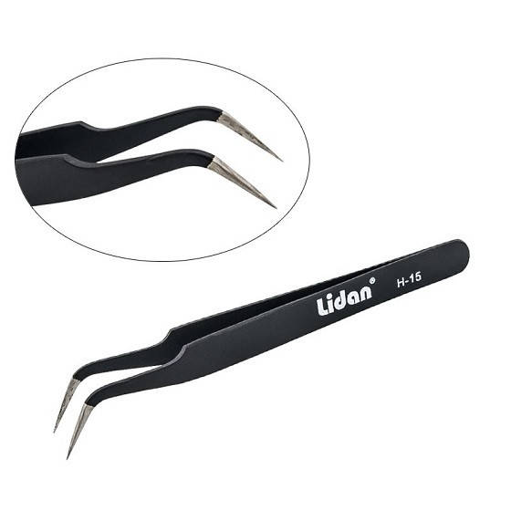 

Пинцет Lidan изогнутый для наращивания ресниц