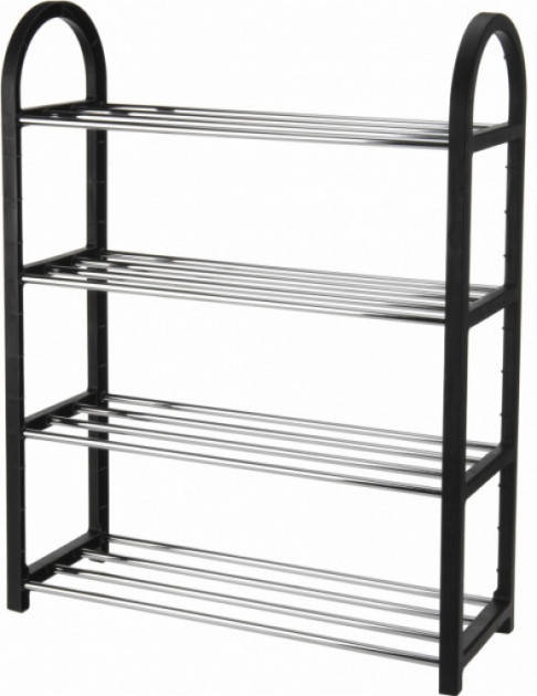 

Полка для обуви 66 x 50 x 19 см черная, Черный