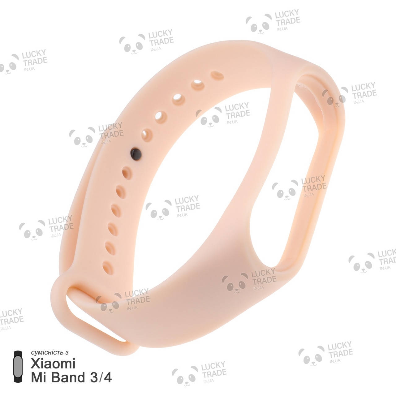 

Ремешок Xiaomi Mi Band 4 / 3 силиконовый однотонный браслет Light Светло-бежевый [2418]